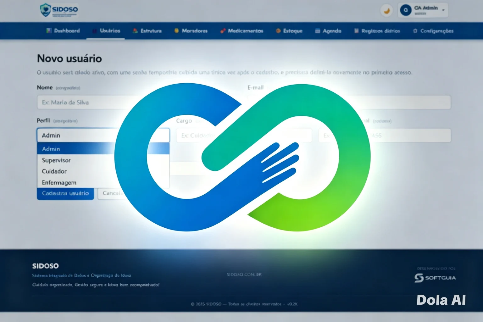Interface de passagem de plantão do SIS-Idoso